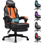 Sedia da gaming BOSSIN Racing Style, sedia da gamer per persone robuste fino a 136 kg, sedia da computer con schienale alto