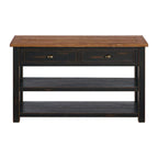 The Gray Barn Downington Consolle da Divano in Legno Massello a 2 Cassetti