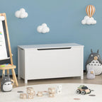Contenitore portagiochi in legno per bambini con coperchio incernierato di sicurezza, per bambini dai 3 anni in su