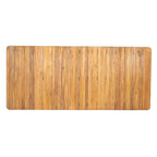 Christopher Knight Home Irene Set da pranzo da esterno rustico a 9 pezzi in legno di acacia con sedie con schienale curvo e cuscini