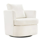 Fauteuils pivotants modernes Chenille pour salon