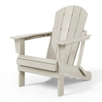 Polytrends Laguna Sedia Adirondack Pieghevole da Esterno per Patio Resistente allo Sbiadimento e alle Intemperie