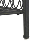 SAFAVIEH Bryn Scaffale da panettiere da esterno a 4 ripiani in ferro battuto vittoriano - 25 pollici L x 15 pollici P x 63 pollici H - 25 L x 15 P x 63 H