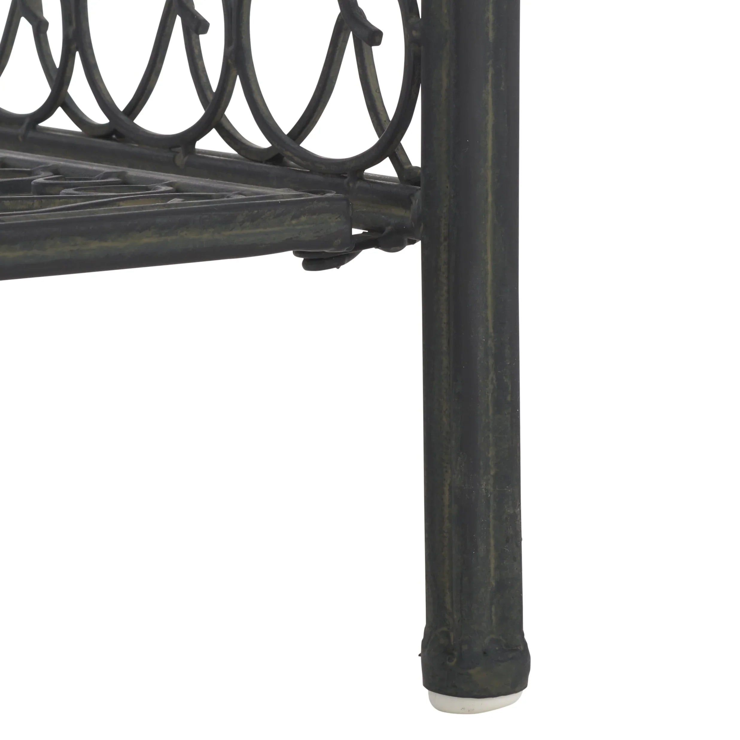 SAFAVIEH Bryn Scaffale da panettiere da esterno a 4 ripiani in ferro battuto vittoriano - 25 pollici L x 15 pollici P x 63 pollici H - 25 L x 15 P x 63 H