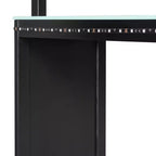Letto a soppalco a L da gaming con scrivanie, letti a soppalco doppi con luci LED, porte USB, scaffali portaoggetti, letto a soppalco ad angolo in legno per 2