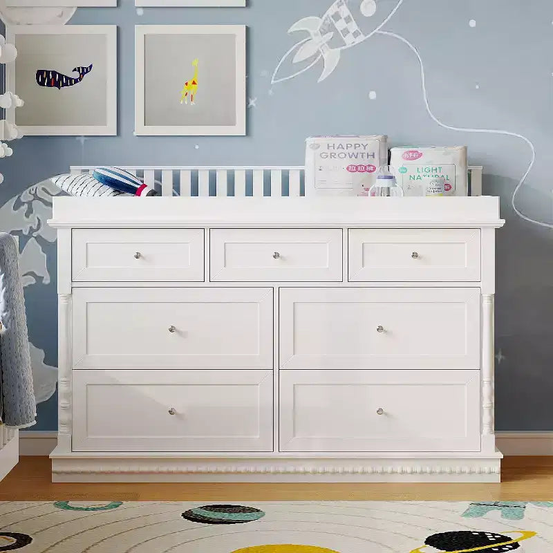 Fasciatoio e Cassettiera Versatile Famapy: Design Convertibile, Cassetti Spaziosi - Cresce con il Tuo Bambino