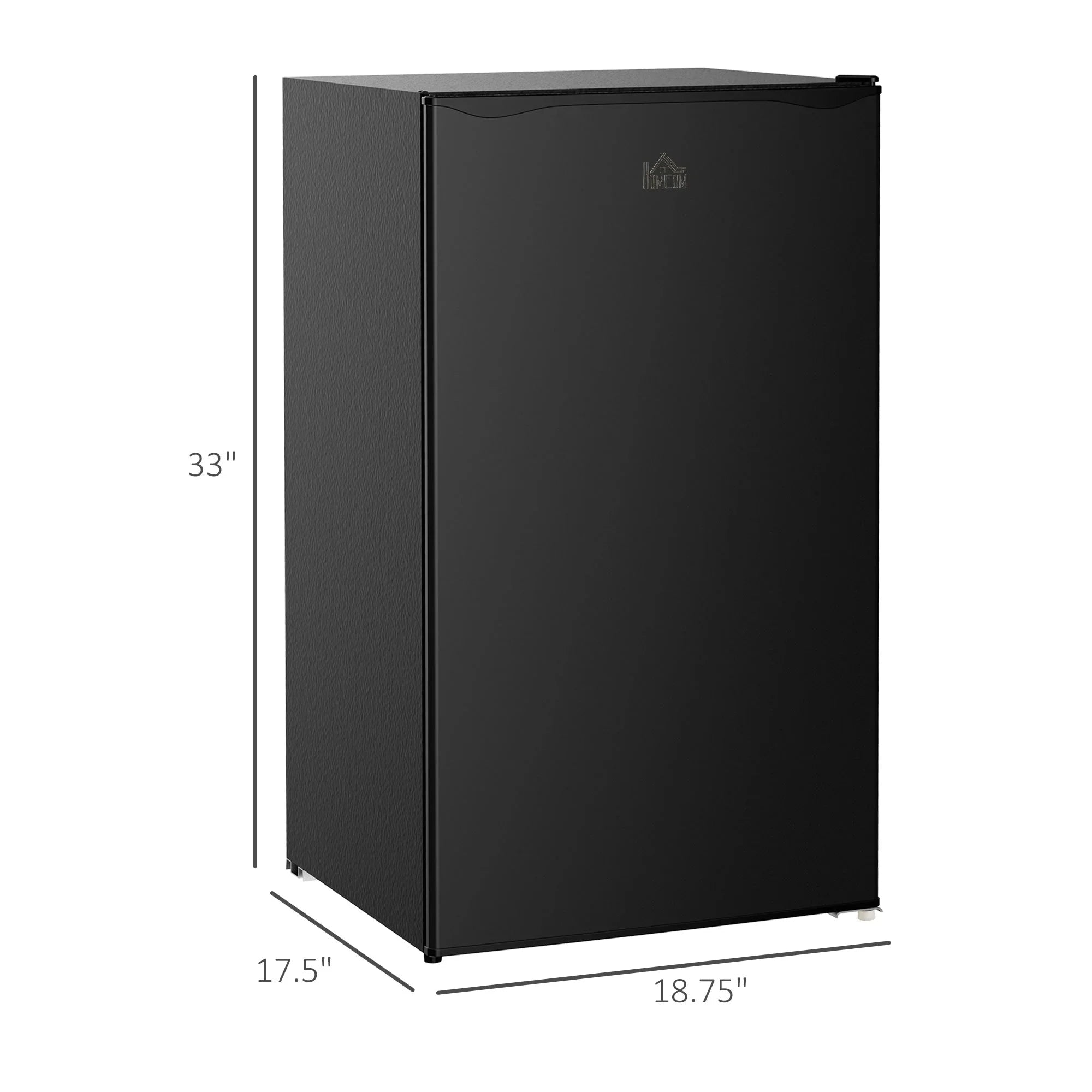 Mini Frigo da 90 litri con congelatore, Frigorifero Compatto Monoporta con Termostato Regolabile per Camera da Letto