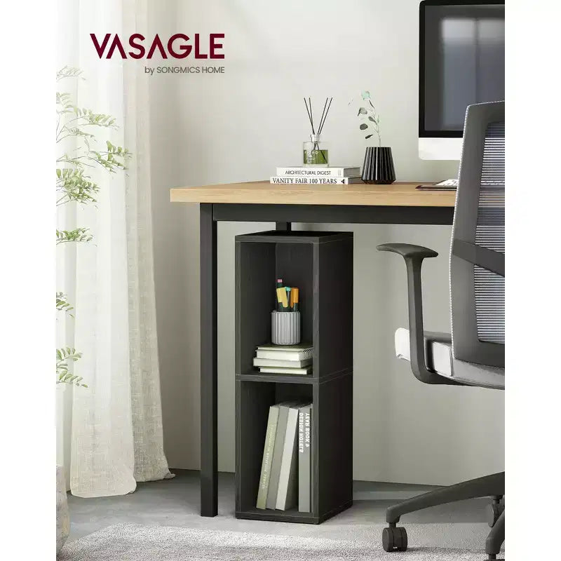 Bibliothèque cube, organiseur à étagères ouvertes pour salon/bureau, design d'angle peu encombrant, montage sans outils