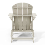 Polytrends Laguna Sedia Adirondack Pieghevole da Esterno per Patio Resistente allo Sbiadimento e alle Intemperie