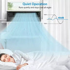 Condizionatore da Finestra Intelligente Acekool 6.000 BTU, Climatizzatore da Stanza Wi-Fi con Telecomando, Raffreddamento Silenzioso per Ambienti Fino a 23 Mq