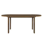 Ensemble de salle à manger 7 pièces avec table ovale et 6 chaises, grand ensemble de table de cuisine de 180 cm pour 6 personnes avec 6 chaises de salle à manger rembourrées, Noyer - Christopher Knight Home