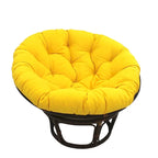 Sedia Papasan in rattan da 42 pollici con cuscino in twill