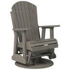 Poltrona scorrevole e girevole Adirondack in Poly Lumber