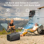 Condizionatore portatile Waykar 3-in-1 da 5000 BTU con deumidificatore e telecomando per tenda, campeggio e camper