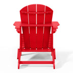 Polytrends Laguna Sedia Adirondack Pieghevole da Esterno per Patio Resistente allo Sbiadimento e alle Intemperie
