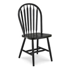 Sedia da pranzo in legno massello Windsor Arrowback