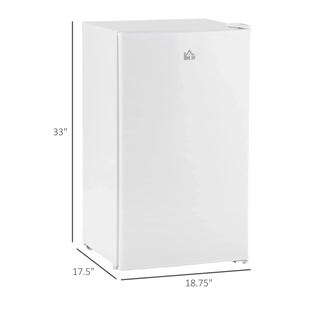 Mini Frigo da 90 litri con congelatore, Frigorifero Compatto Monoporta con Termostato Regolabile per Camera da Letto