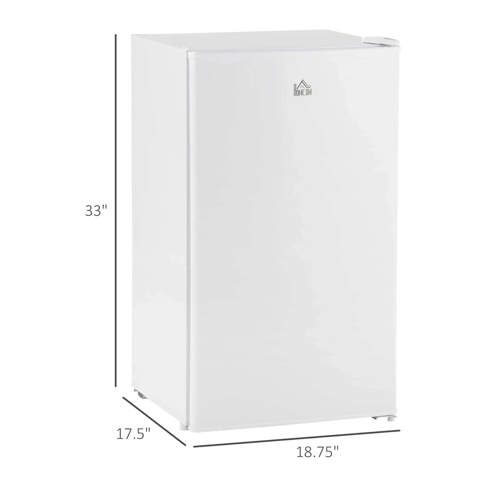 Mini Frigo da 90 litri con congelatore, Frigorifero Compatto Monoporta con Termostato Regolabile per Camera da Letto