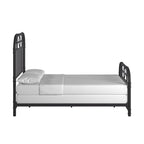 Letto in metallo nero