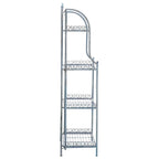 SAFAVIEH Bryn Scaffale da panettiere da esterno a 4 ripiani in ferro battuto vittoriano - 25 pollici L x 15 pollici P x 63 pollici H - 25 L x 15 P x 63 H