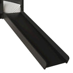 Letto a soppalco basso classico singolo CraftPorch con lavagna, scivolo e scaletta