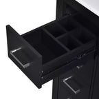 Mobile bagno singolo da 76 cm con lavabo, armadietto e 3 cassetti – Nero / Blu / Verde / Indaco / Bianco