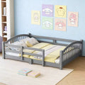 Luxystar Letto Montessori Matrimoniale a Profilo Basso con Sponde di Sicurezza e Testiera