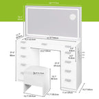 Moasis 46 Mobile con specchio illuminato, presa integrata e porta asciugacapelli - 55,8 A x 46 L x 11,7 P