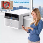 Condizionatore da Finestra Intelligente Acekool 6.000 BTU, Climatizzatore da Stanza Wi-Fi con Telecomando, Raffreddamento Silenzioso per Ambienti Fino a 23 Mq