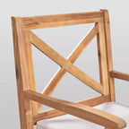 Sedia da pranzo da esterno in legno di acacia Perla 2 pz - Christopher Knight Home