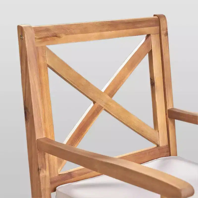 Sedia da pranzo da esterno in legno di acacia Perla 2 pz - Christopher Knight Home