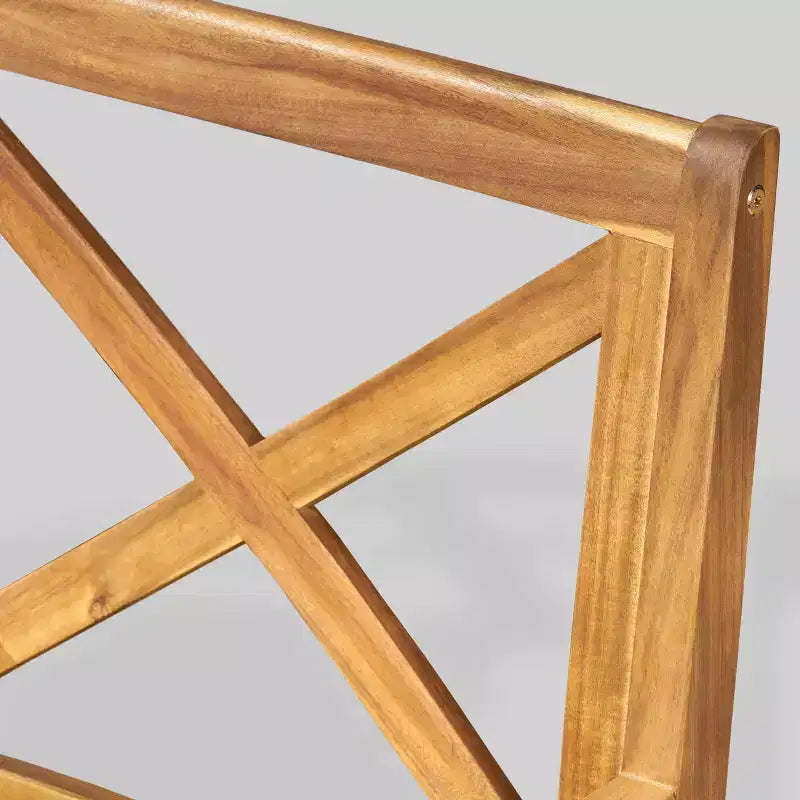 Sedia da pranzo da esterno in legno di acacia Perla 2 pz - Christopher Knight Home