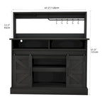 Meuble bas de bar à café Moasis Farmhouse - 38,4 P x 119,9 L x 130,8 H