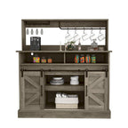 Meuble bas de bar à café Moasis Farmhouse - 38,4 P x 119,9 L x 130,8 H