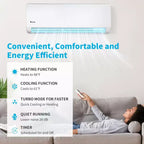 Climatizzatore mini-split Karl Home 3 zone 28000 BTU 20 SEER2 con pompa di calore (9K+9K+18K)