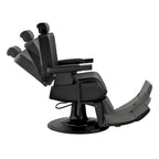 Poltrona da barbiere JAXSON Heavy Duty Reclining Hydraulic Barbershop Chair, telaio nero