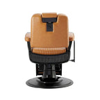 Poltrona da barbiere SHERMAN Heavy Duty, reclinabile, colore cammello