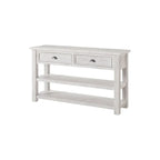 The Gray Barn Downington Consolle da Divano in Legno Massello a 2 Cassetti