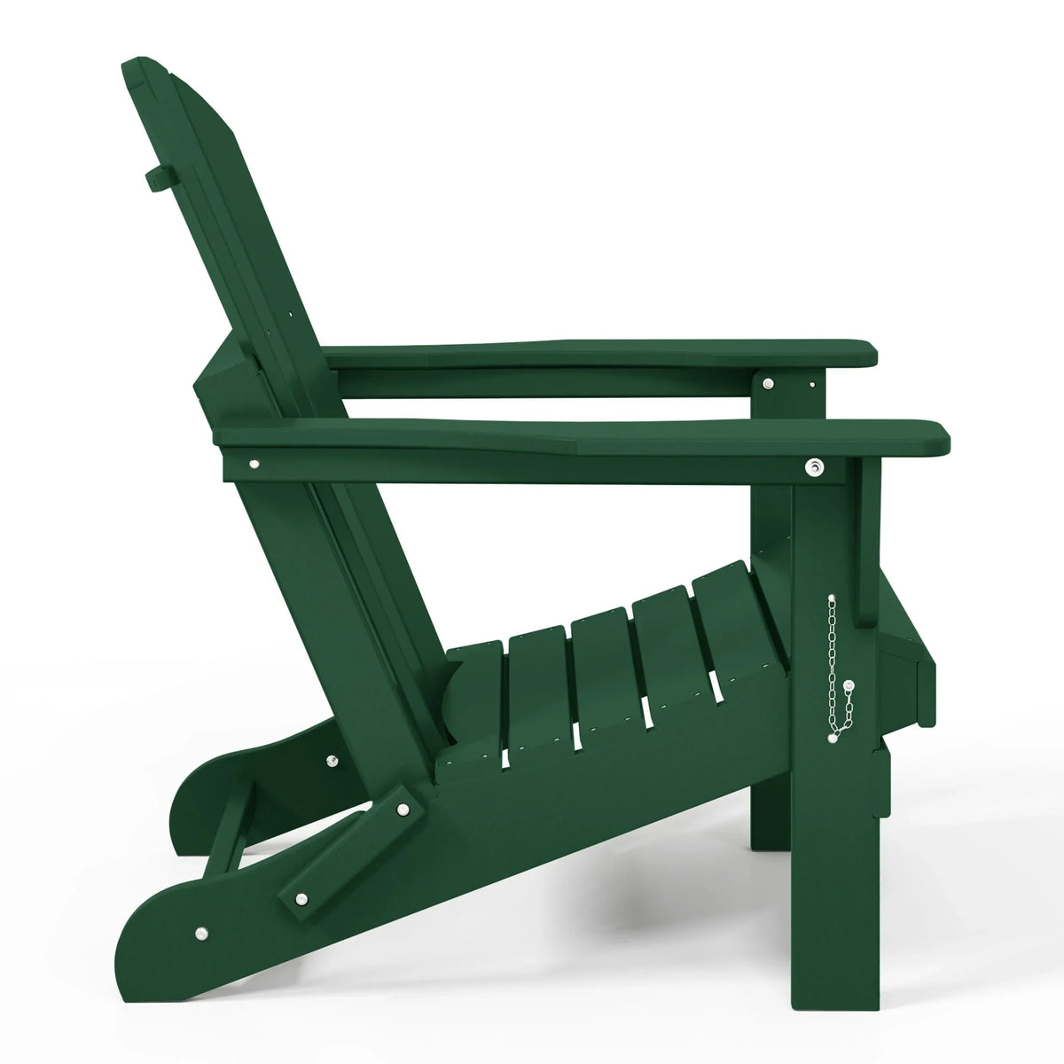 Polytrends Laguna Sedia Adirondack Pieghevole da Esterno per Patio Resistente allo Sbiadimento e alle Intemperie