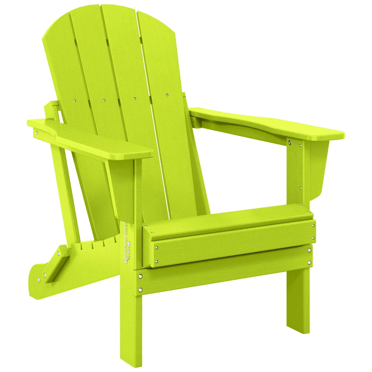 Polytrends Laguna Sedia Adirondack Pieghevole da Esterno per Patio Resistente allo Sbiadimento e alle Intemperie