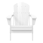 Polytrends Laguna Sedia Adirondack Pieghevole da Esterno per Patio Resistente allo Sbiadimento e alle Intemperie