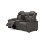 Divanetto reclinabile elettrico Signature Design by Ashley HyllMont grigio con consolle - 71.75 L x 39 P x 44 A