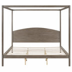 Letto a piattaforma a baldacchino King Size con testiera e gambe di supporto