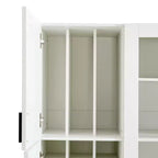 Dispensa da Cucina Autoportante Whisen 71''H, Grande Armadio Contenitore per Sala da Pranzo con 6 Ante, Ripiani Regolabili