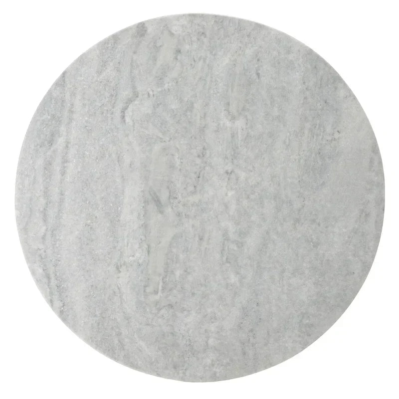 Tavolino d'appoggio rotondo alto in marmo Ghicu di SAFAVIEH Couture - 55,8 cm L x 53,3 cm P x 61 cm A - 53,3x53,3x61 cm