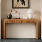 Console rustique Whisen Table d'entrée Table d'appoint avec tiroir à façade cannelée