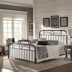 Letto in metallo nero