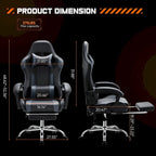 Sedia da scrivania girevole in pelle PU per gaming