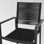 Sedia da pranzo Cape Coral 2 pz in alluminio con seduta in corda - Christopher Knight Home