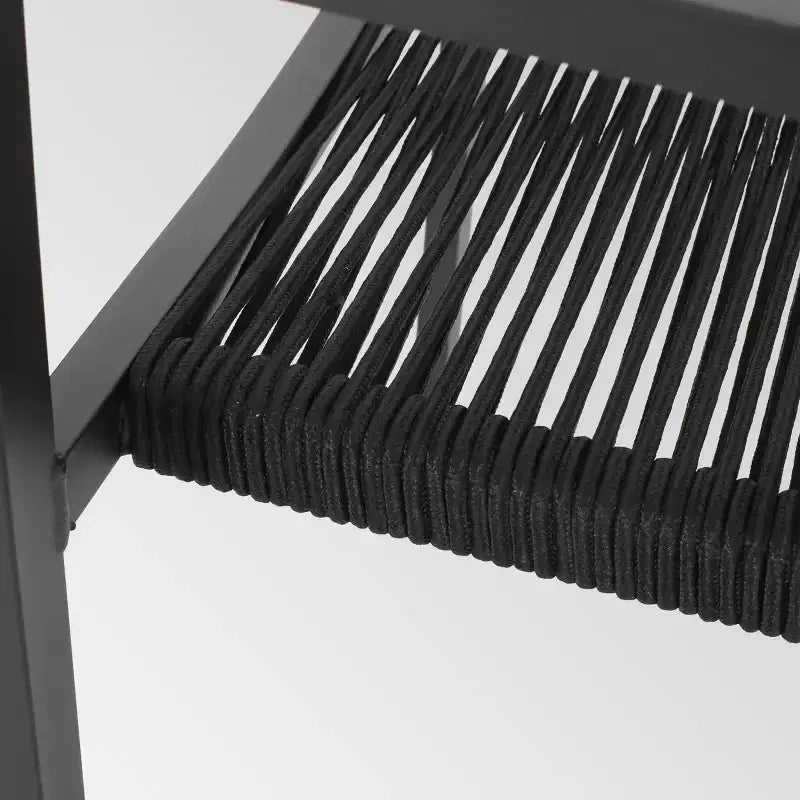 Sedia da pranzo Cape Coral 2 pz in alluminio con seduta in corda - Christopher Knight Home
